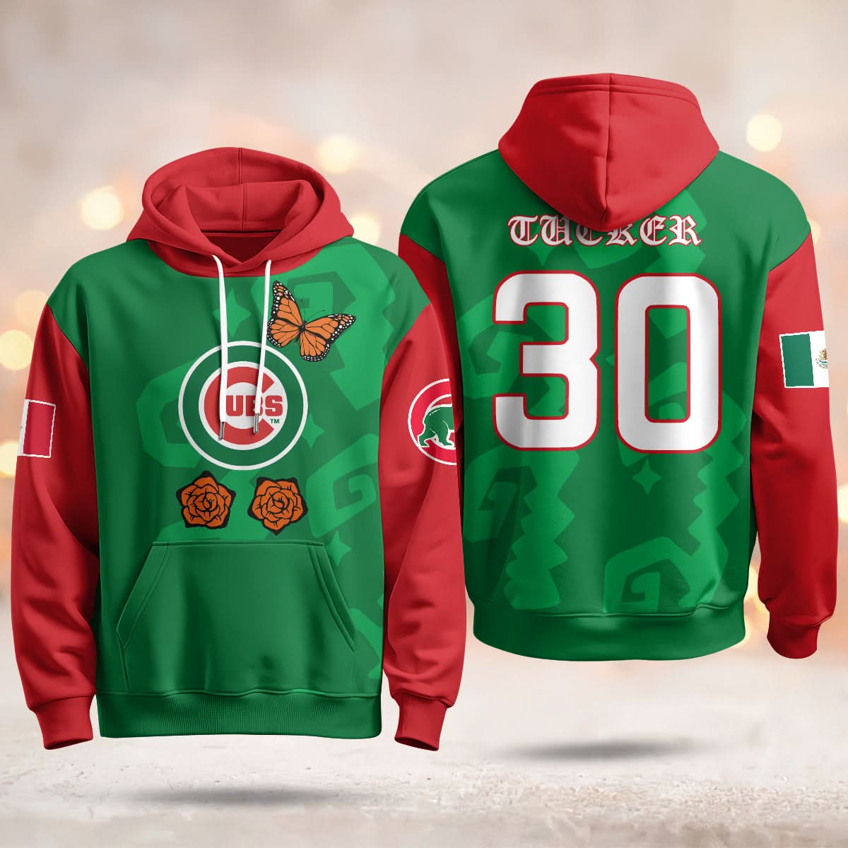 Chicago Cubs "Xicago" Mexican Heritage Hoodie - All Stitched
