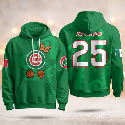 Chicago Cubs "Xicago" Mexican Heritage Hoodie - All Stitched