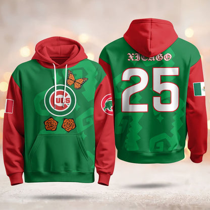 Chicago Cubs "Xicago" Mexican Heritage Hoodie - All Stitched