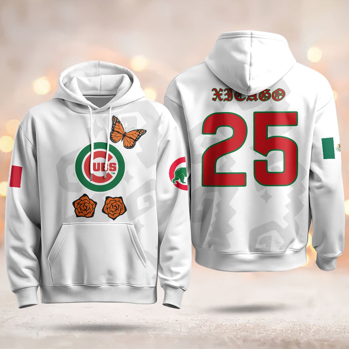 Chicago Cubs "Xicago" Mexican Heritage Hoodie - All Stitched