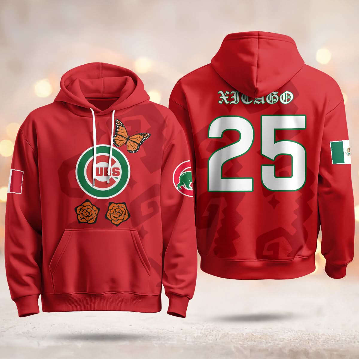 Chicago Cubs "Xicago" Mexican Heritage Hoodie - All Stitched