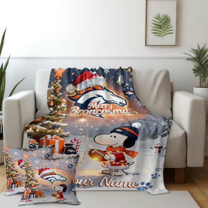 DEN x SNP | Premium Christmas Fleece Blanket & Throw Pillow