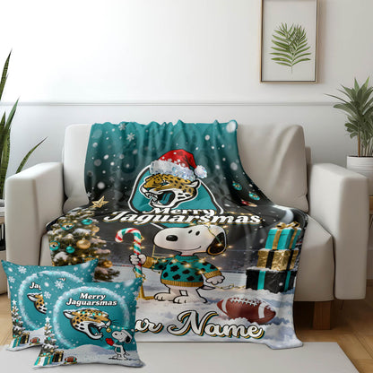 DET x SNP | Premium Christmas Fleece Blanket & Throw Pillow