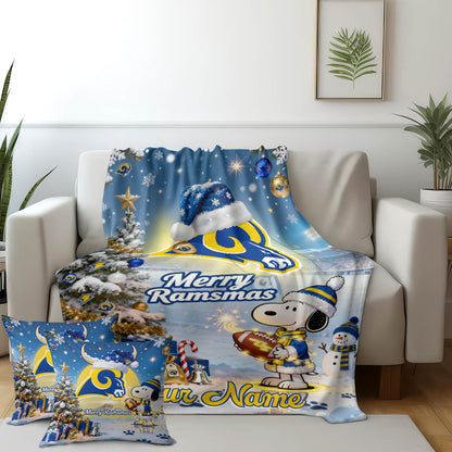 LAR x SNP | Premium Christmas Fleece Blanket & Throw Pillow
