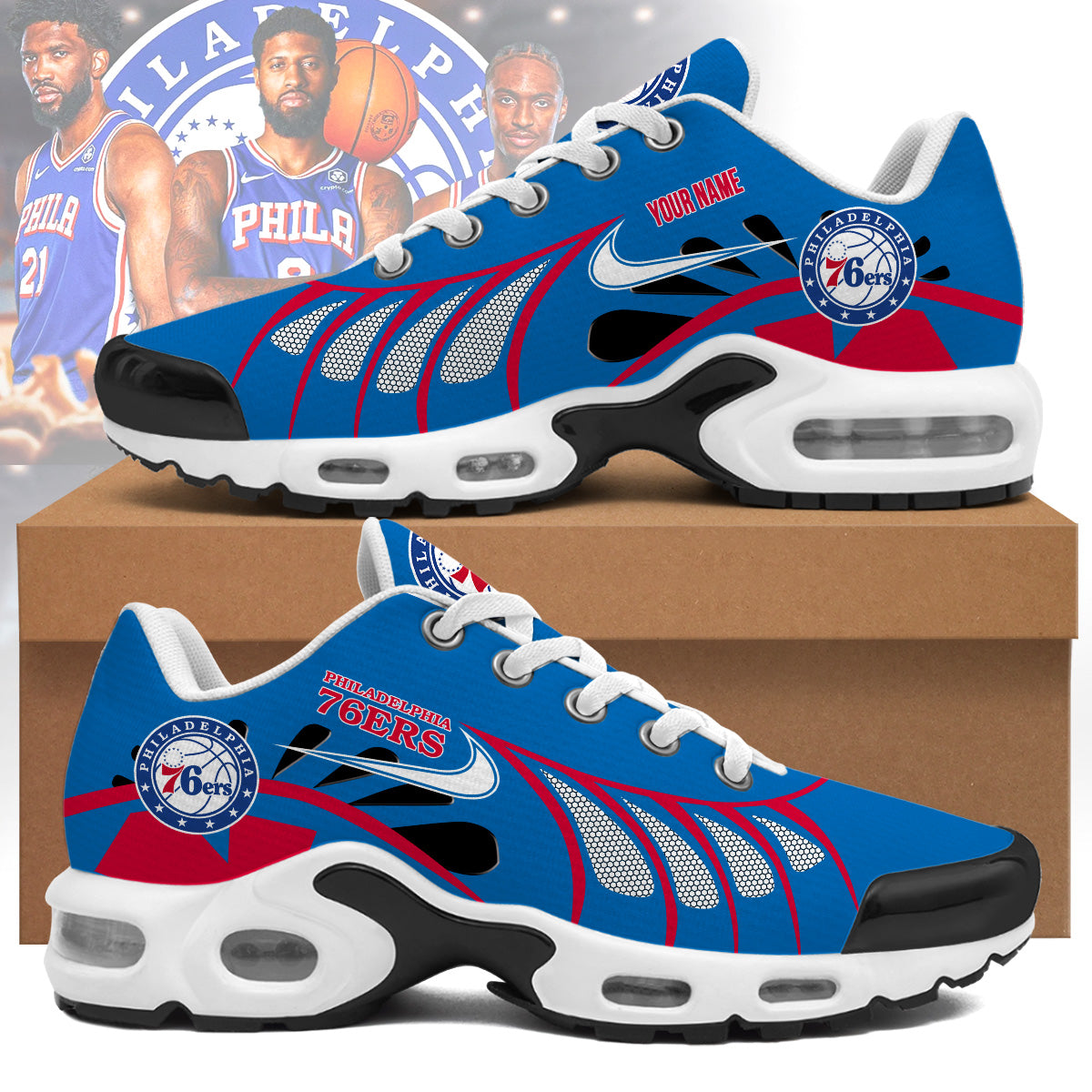 Philadelphia 76ers | Personalized Air Max Shoes Limited Edition