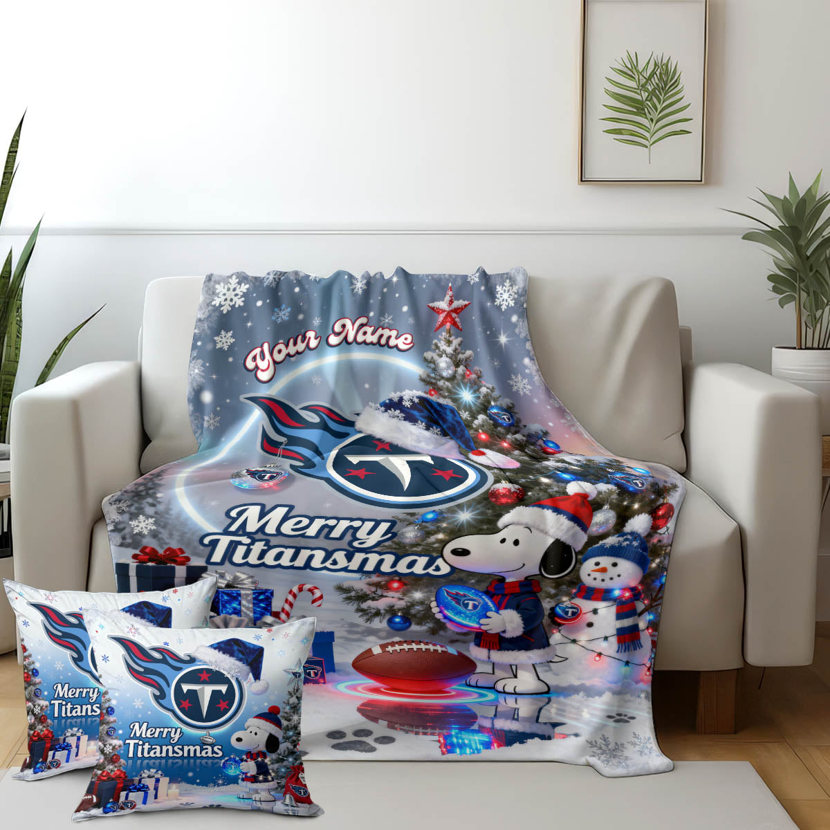 TEN x SNP | Premium Christmas Fleece Blanket & Throw Pillow