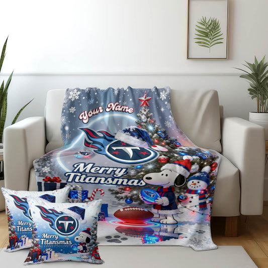 TEN x SNP | Premium Christmas Fleece Blanket & Throw Pillow