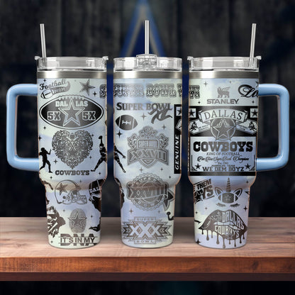 Cowboys Engraved 40oz Tumbler - 408VTTLTB013