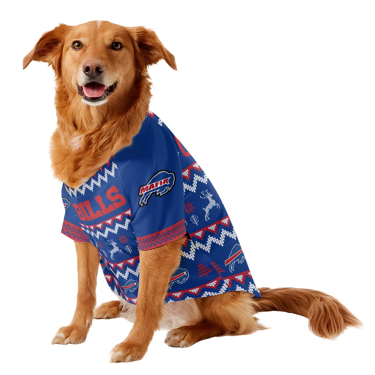 Buffalo Bills Family Holiday Ugly Sweater Pet Coat