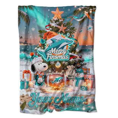 MIA x SNP | Premium Christmas Fleece Blanket & Throw Pillow