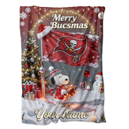 TB x SNP | Premium Christmas Fleece Blanket & Throw Pillow