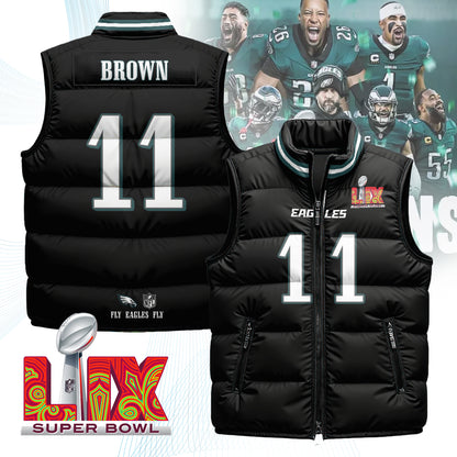 Philadelphia Eagles Unisex Puffer Vest - Printed