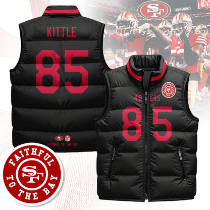 San Francisco 49ers Unisex Puffer Vest - Printed