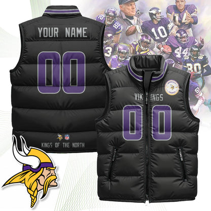 Personalized Minnesota Vikings Unisex Puffer Vest