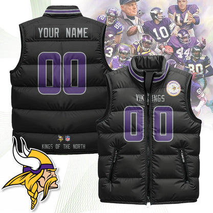 Personalized Minnesota Vikings Unisex Puffer Vest