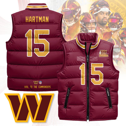 Washington Commanders Unisex Puffer Vest - Printed
