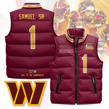 Washington Commanders Unisex Puffer Vest - Printed