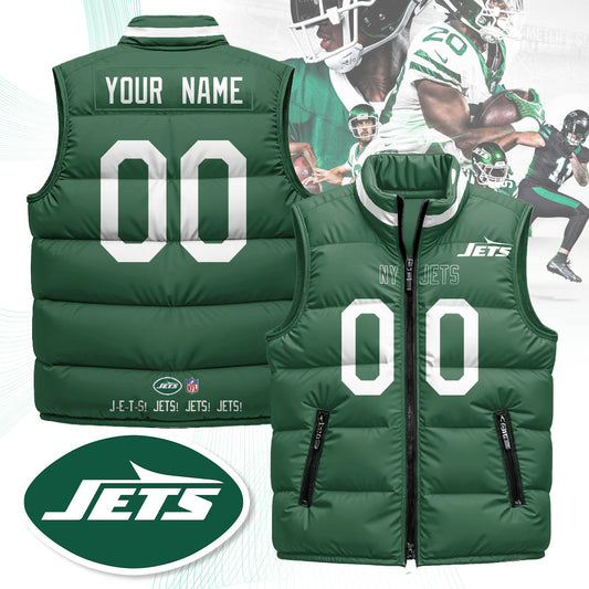 Personalized New York Jets Unisex Puffer Vest - Printed