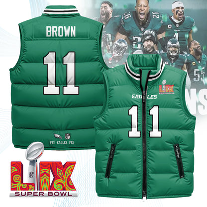 Philadelphia Eagles Unisex Puffer Vest - Printed