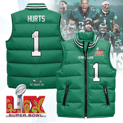 Philadelphia Eagles Unisex Puffer Vest - Printed