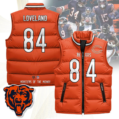 Chicago Bears Unisex Puffer Vest