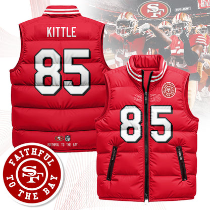 San Francisco 49ers Unisex Puffer Vest - Printed