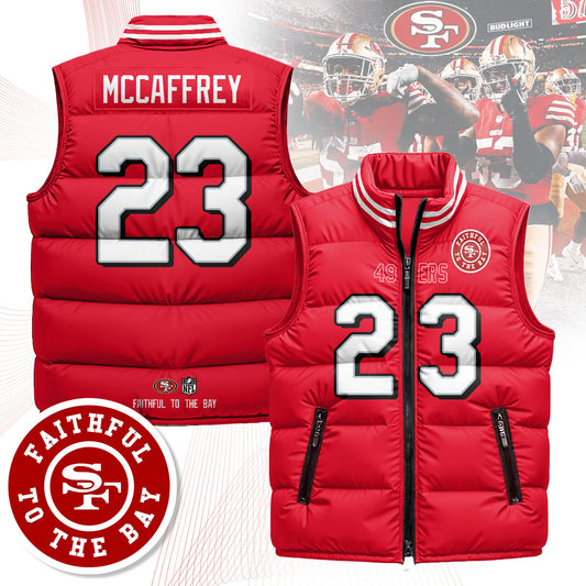 San Francisco 49ers Unisex Puffer Vest - Printed