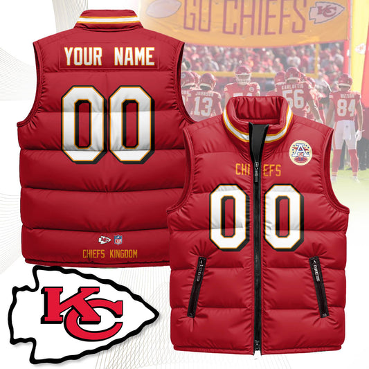 Personalized Kansas City Chiefs Unisex Puffer Vest
