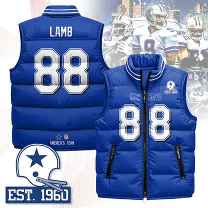 Dallas Cowboys Unisex Puffer Vest - Printed