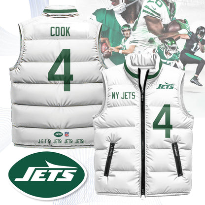 New York Jets Unisex Puffer Vest - Printed