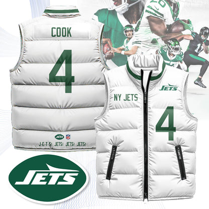 New York Jets Unisex Puffer Vest - Printed