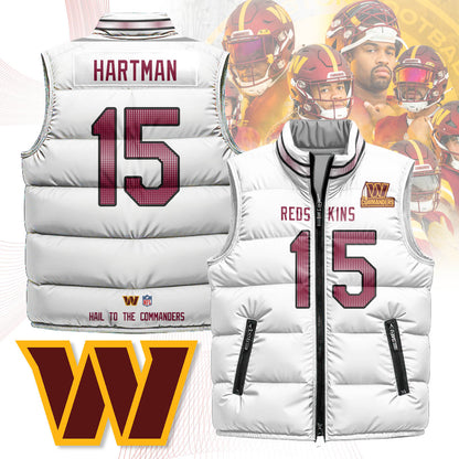 Washington Commanders Unisex Puffer Vest - Printed