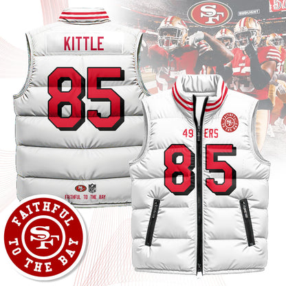San Francisco 49ers Unisex Puffer Vest - Printed