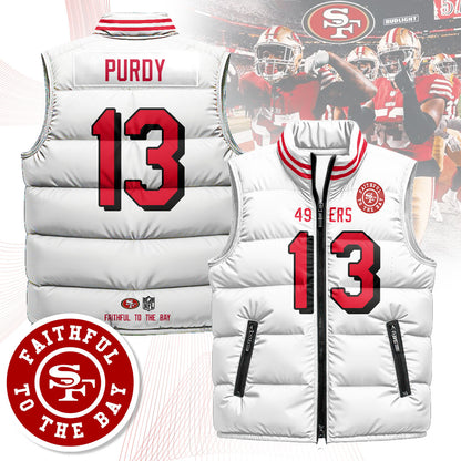 San Francisco 49ers Unisex Puffer Vest - Printed