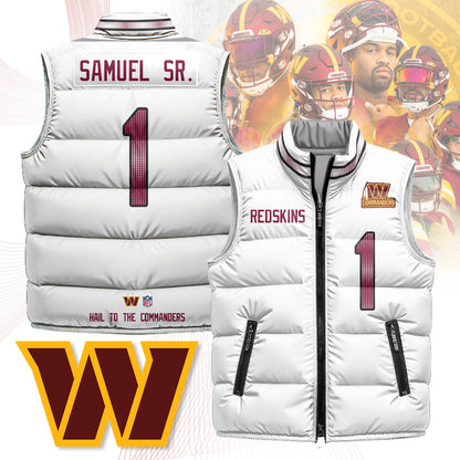 Washington Commanders Unisex Puffer Vest - Printed
