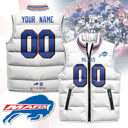 Personalized Buffalo Bills Unisex Puffer Vest - Printed