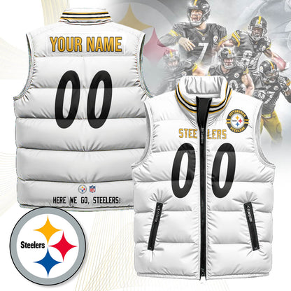 Personalized Pittsburgh Steelers Unisex Puffer Vest