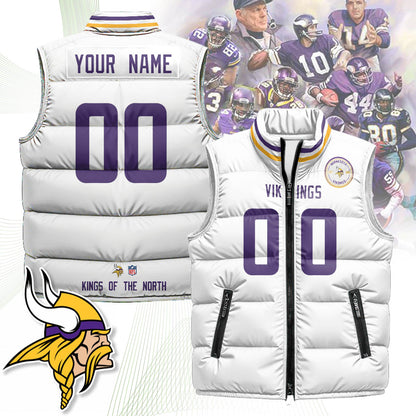 Personalized Minnesota Vikings Unisex Puffer Vest