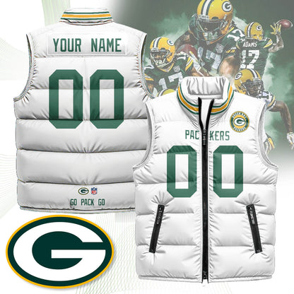 Personalized Green Bay Packers Unisex Puffer Vest
