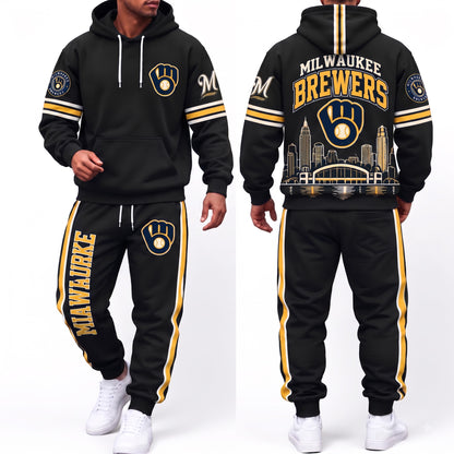 MIL Streetwear Hoodie Pants Set - Printed