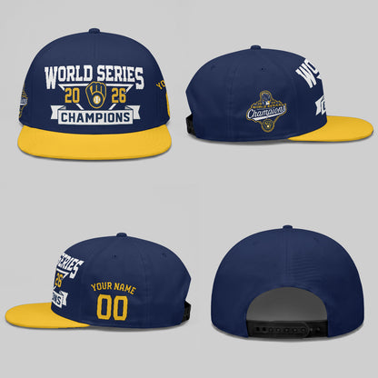 MIL 2026 World Series Champions Custom Snapback Cap - Printed