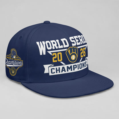 MIL 2026 World Series Champions Custom Snapback Cap - Printed