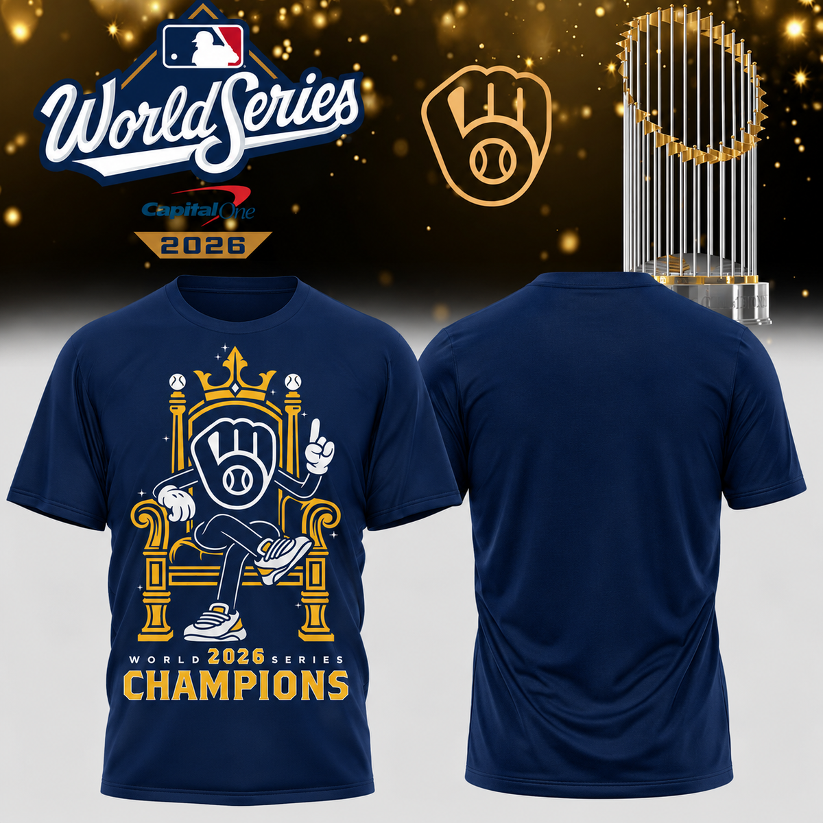MIL World Series Champions One Side T-Shirt - Printed V29