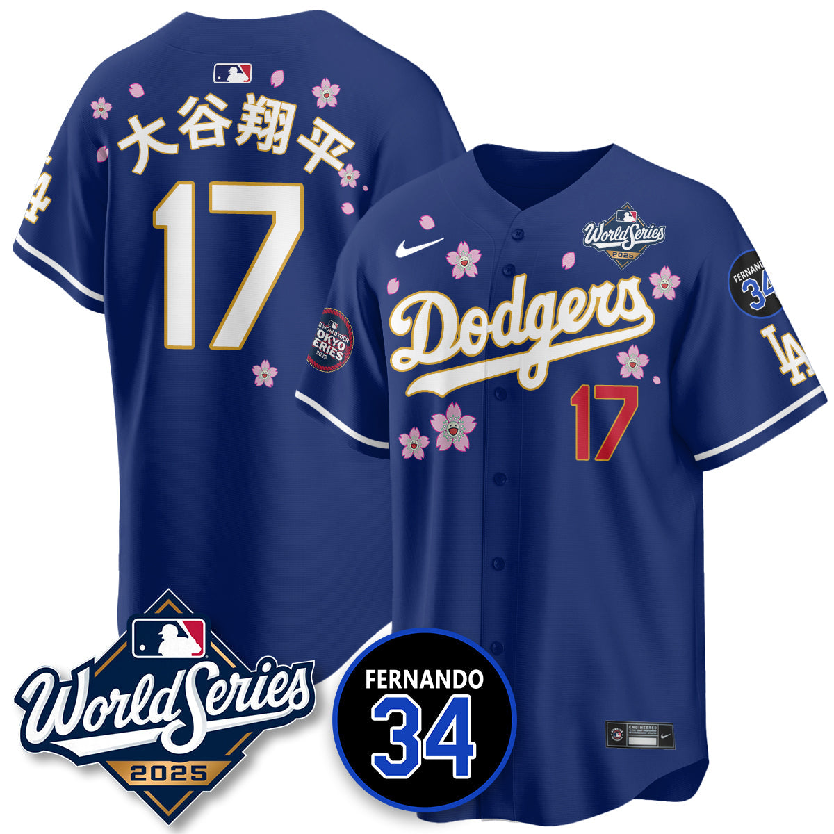 LAD Tokyo Series 2025 NL Champions Jersey - All Stitched