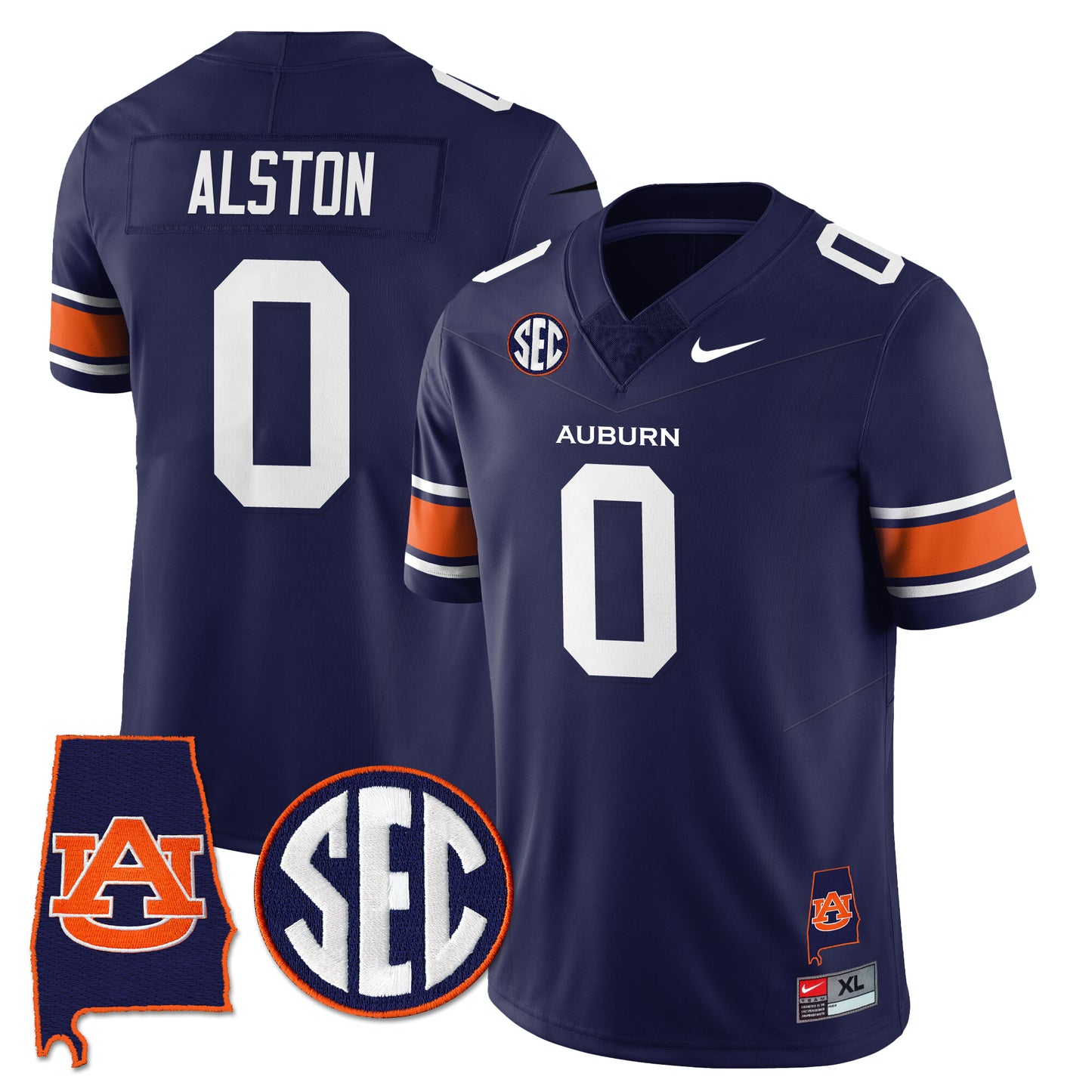 Auburn Tigers 2025 Alabama Patch Vapor Limited Jersey - All Stitched