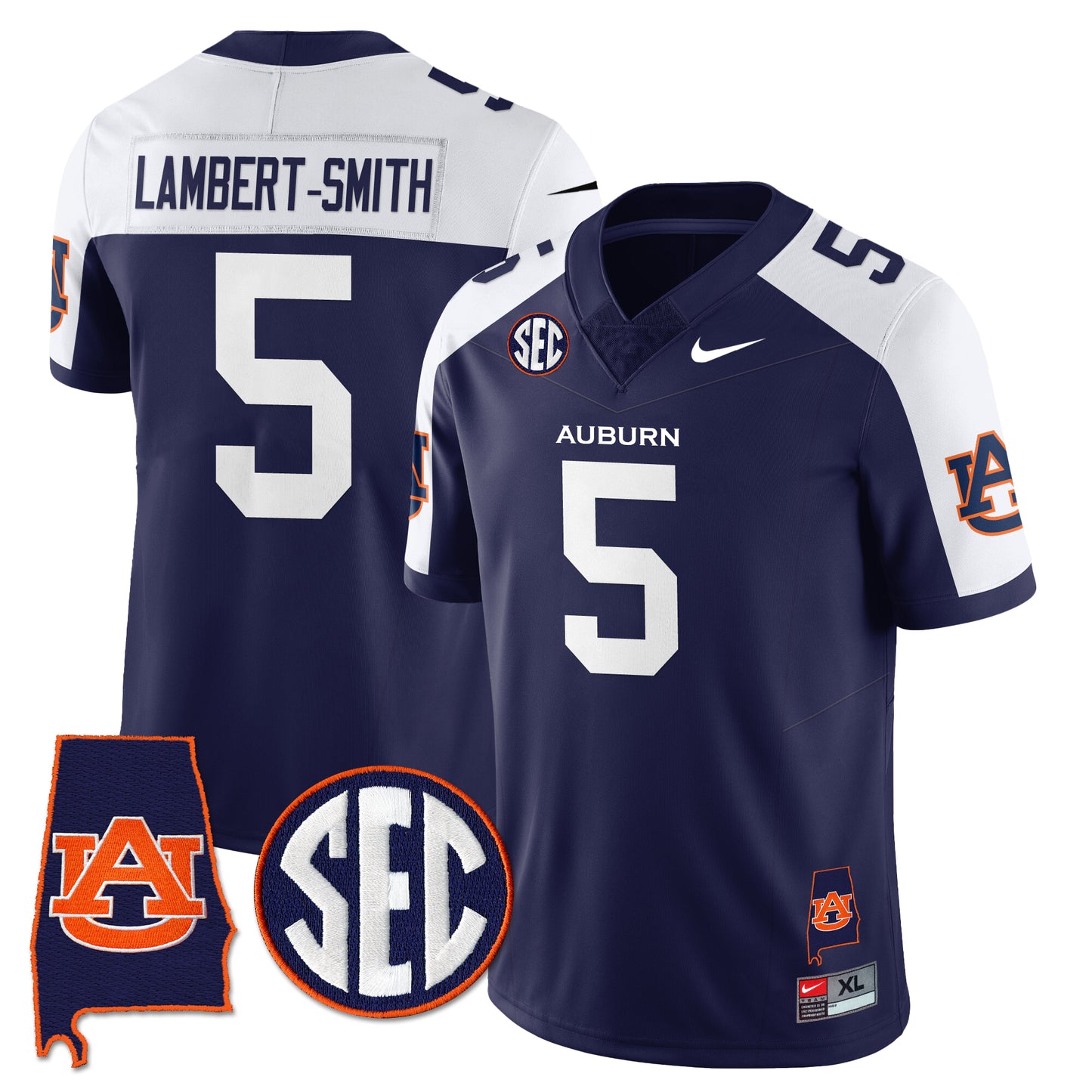 Auburn Tigers 2025 Alabama Patch Vapor Limited Jersey - All Stitched