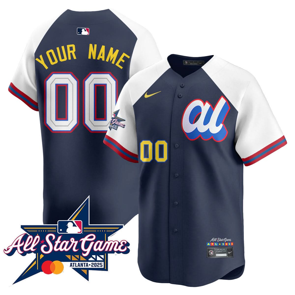 American League 2025 MLB All-Star Custom Jersey - All Stitched