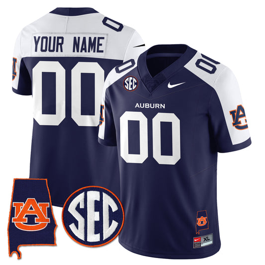 Auburn Tigers 2025 Alabama Patch Vapor Limited Custom Jersey - All Stitched