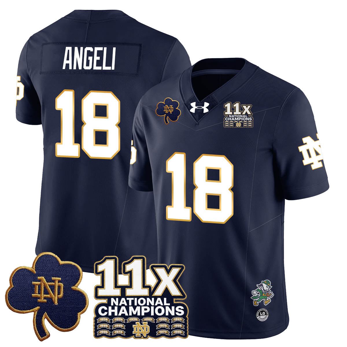 ND 11x-Time National Champions Vapor Limited Jersey