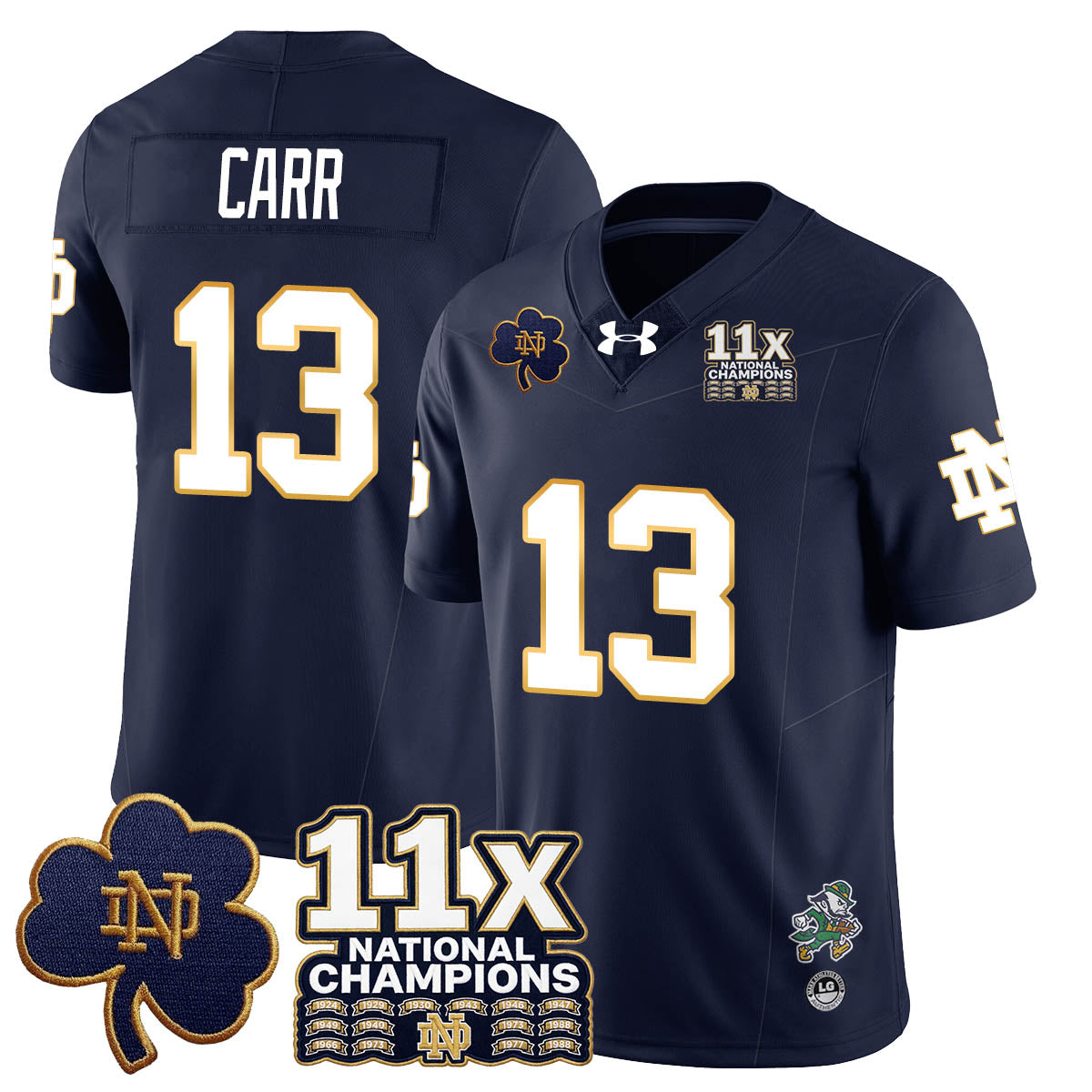 ND 11x-Time National Champions Vapor Limited Jersey